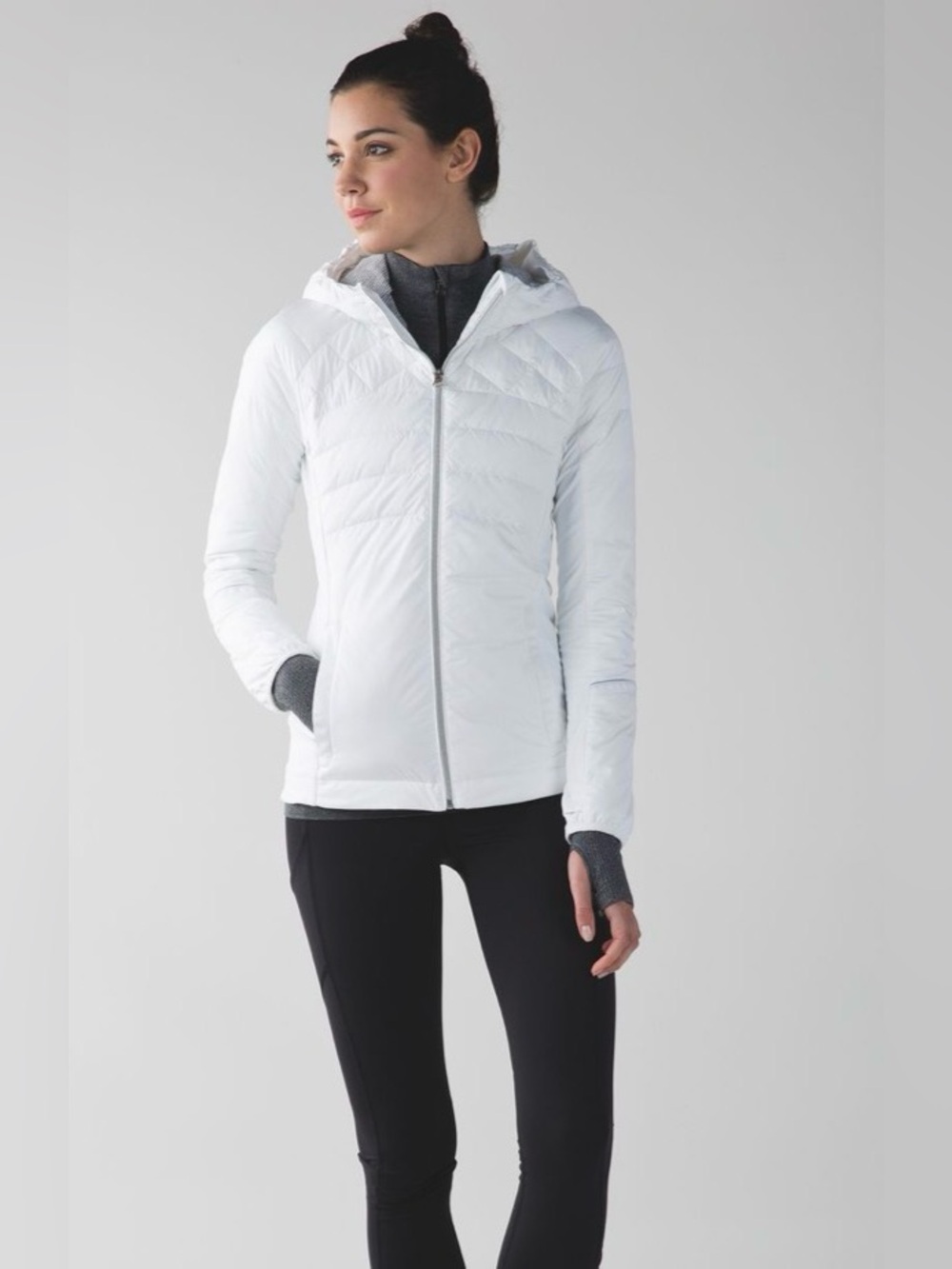 LULULEMON Down For A Run down jacket in white